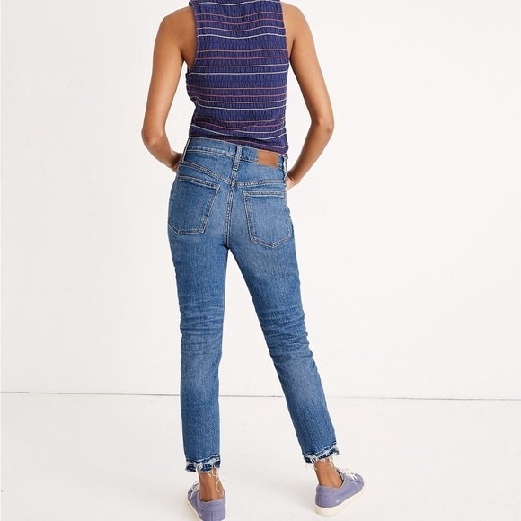 Madewell The High-Rise Slim Boyjean in Melbourne Wash SZ 28 - Picture 2 of 10